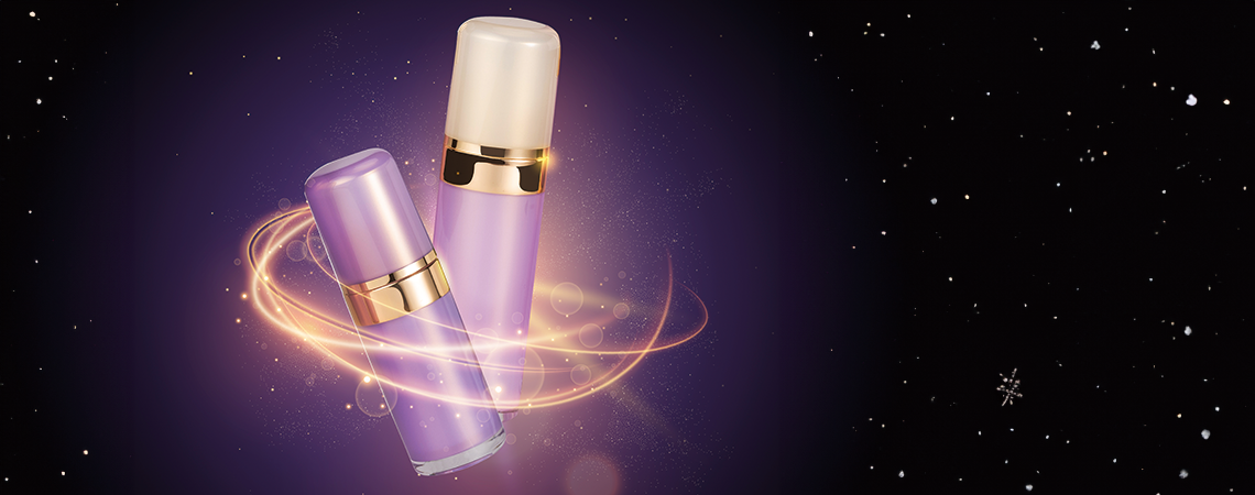 Confezionamento di lusso per cosmetici e skincare in acrilico a forma rotonda - serie Lavender Moon - Collezione di imballaggi cosmetici - Lavender Moon Confezionamento di lusso per cosmetici e skincare in acrilico a forma rotonda - serie Lavender Moon - Collezione di imballaggi cosmetici - Lavender Moon